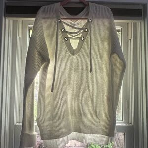 Tie Front Sweater